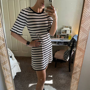 ZARA Knit Stripped Mini Dress Sz S